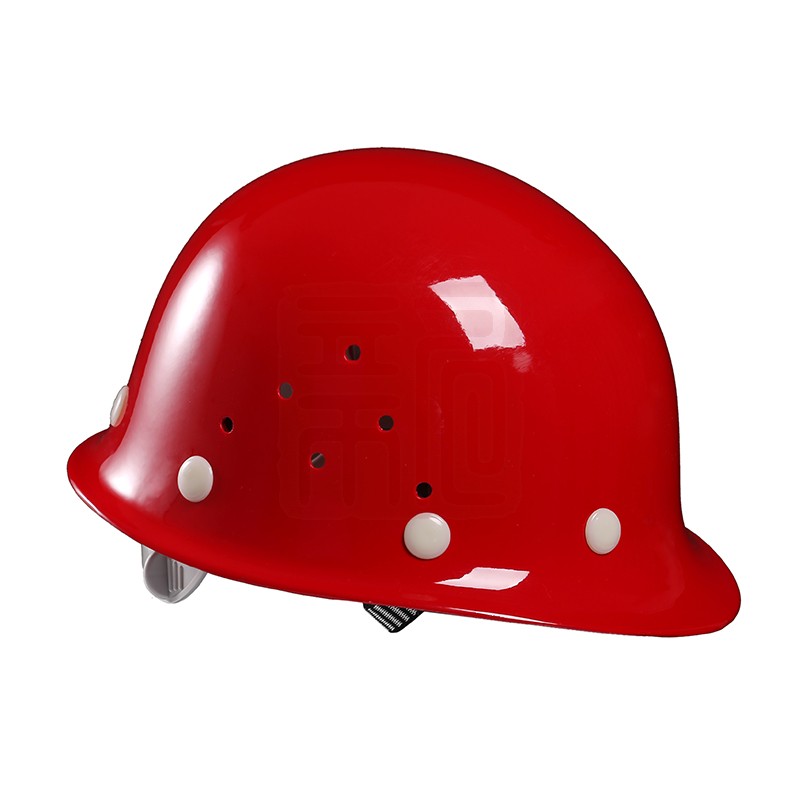 冀安ab-488a 玻璃钢盔式安全帽-红色