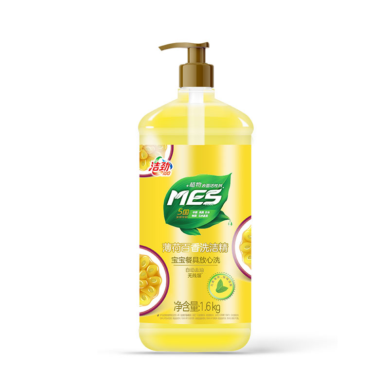 洁劲100 MES薄荷百香洗洁精1.6kg