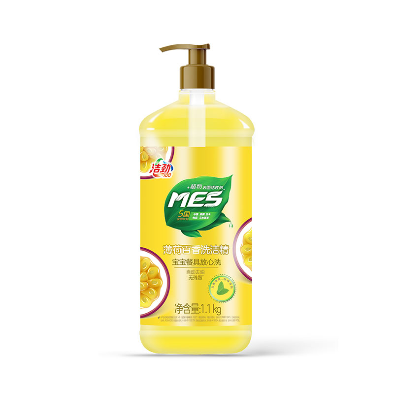 洁劲100 MES薄荷百香洗洁精1.1kg