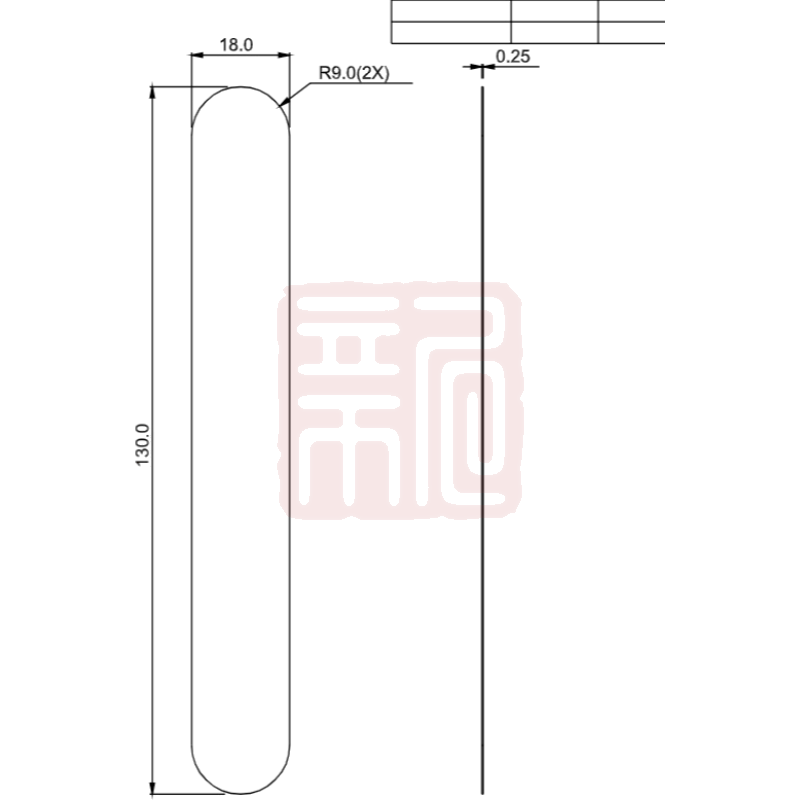 3M 3430工程级白色反光贴定制（圆角）18MM*130MM - 3M