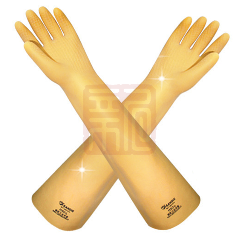 三蝶 H型工业耐酸碱手套本色(特厚型)-31cm