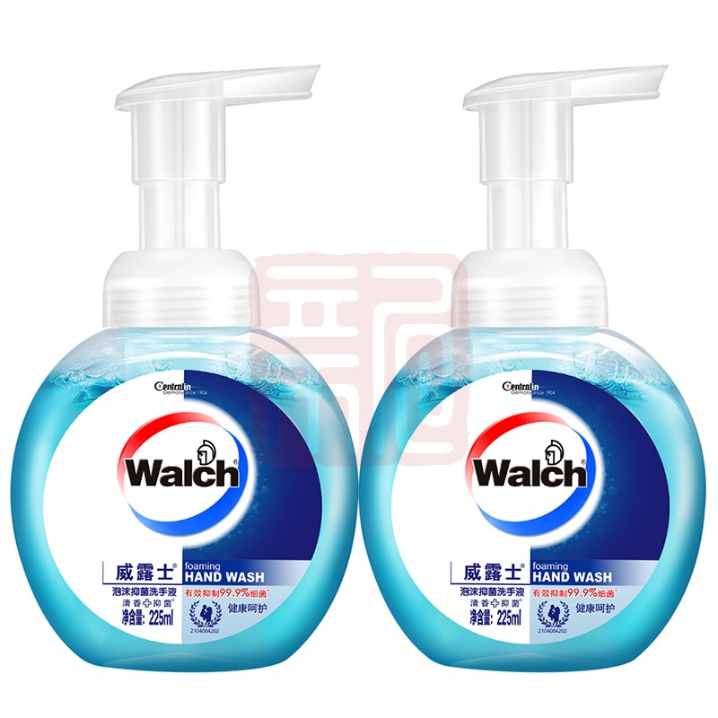 威露士 健康呵护泡沫抑菌消毒洗手液 225ml*2瓶/组