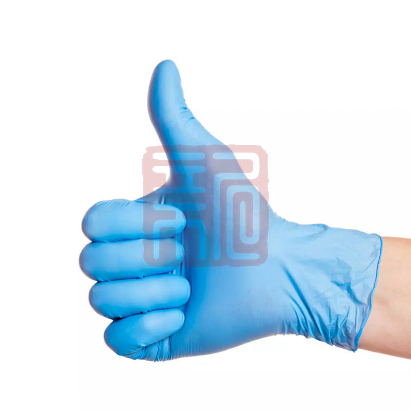 英科 NGPC1001一次性丁腈防护手套蓝色加厚型（5.0g）
