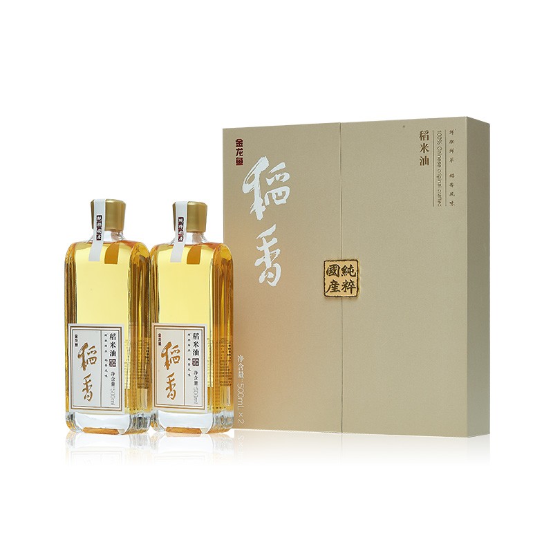 金龙鱼 稻香稻米油 500ml*2(标准版双支礼盒)