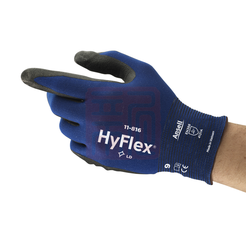 Ansell 安思尔 HyFlex 11816 手掌丁腈涂层耐磨透气劳保手套（电商）6 - 安思尔