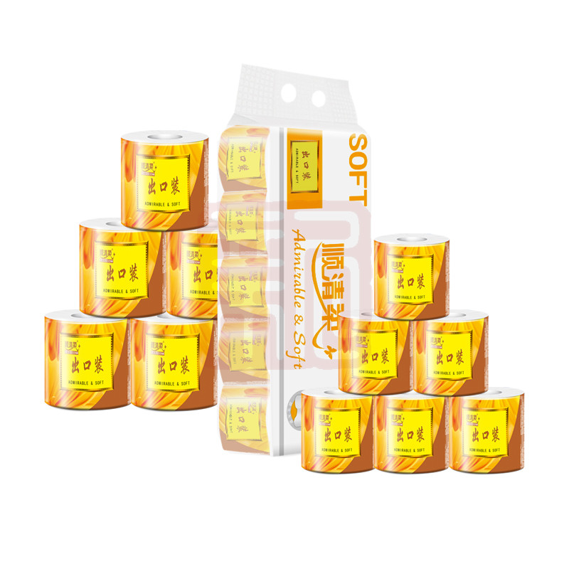 顺清柔 0162出口装卷纸加厚5层(1800克提装)