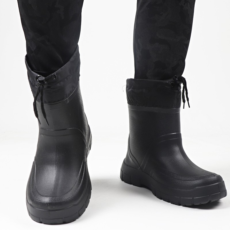 芭乐菲 BLF-AT901保暖防水靴黑色（筒高24cm）-38