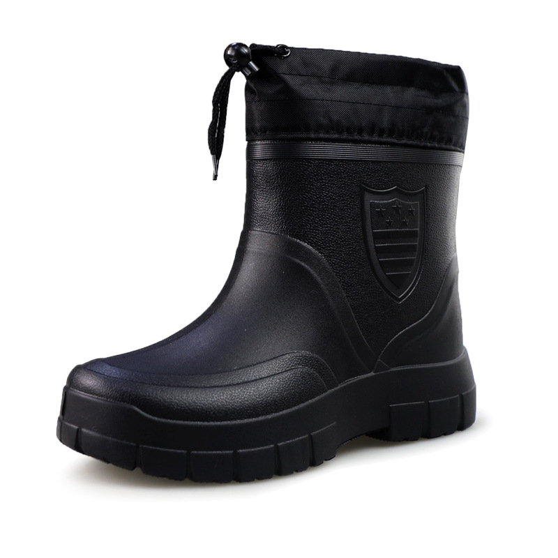 芭乐菲 BLF-AT901保暖防水靴黑色（筒高24cm）