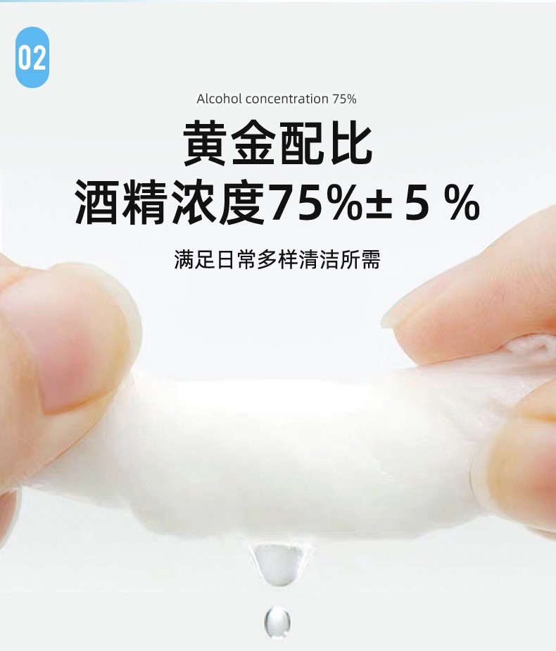 海氏海诺 A053 75%医用酒精消毒棉片6*6cm