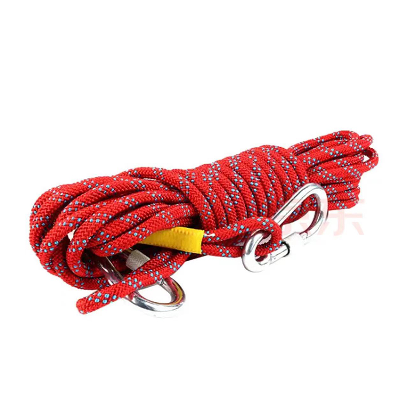 谋福 登山绳救援绳 (红色)-20米