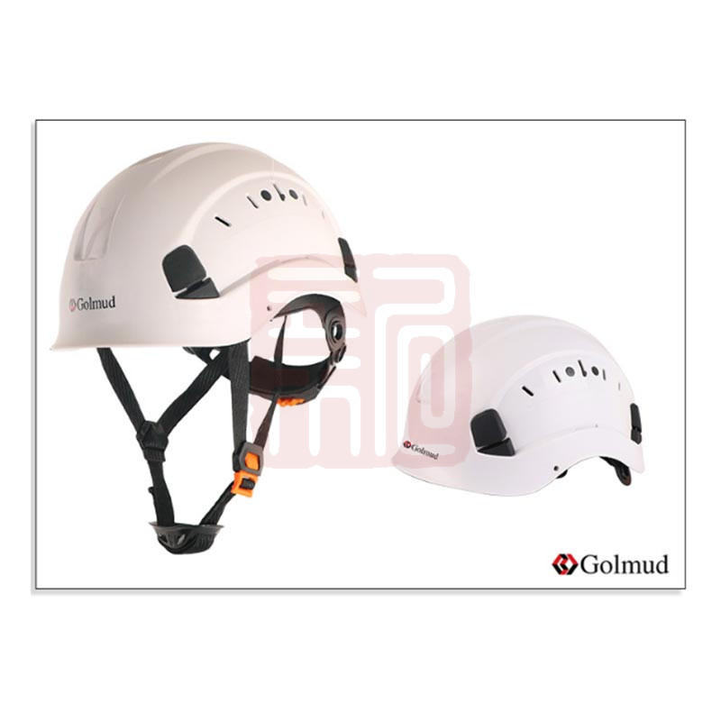 哥尔姆 GM706安全帽 国标加厚ABS 工地工程建筑施工防撞领导电工绝缘头盔-白色 - 哥尔姆