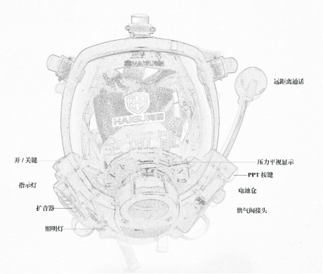 海固 RHZK6.8CT/B 正压式消防空气呼吸器 6.8L消防快充通讯B型款（带3C）-6.8L