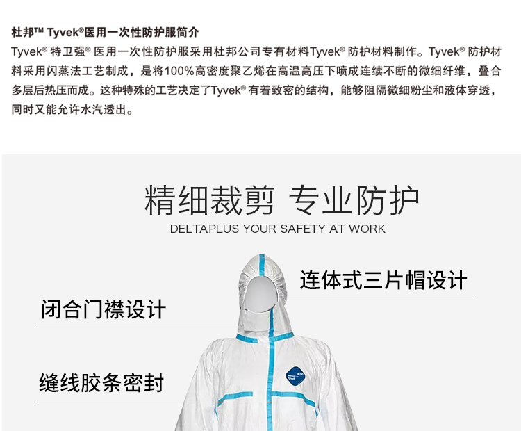 DUPONT 杜邦 Tyvek 600 PLUS防护服-S