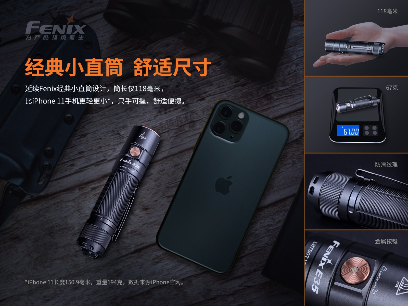 菲尼克斯（Fenix）E35 V3.0 超亮便携 EDC手电