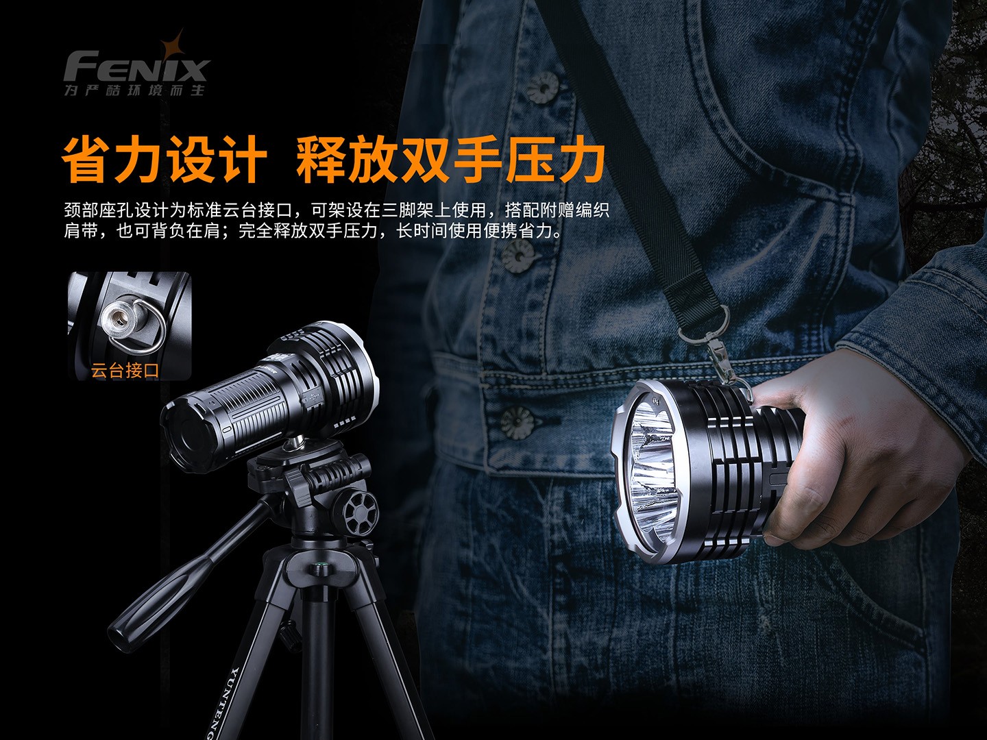菲尼克斯（Fenix）LR50R 超高亮 多功能 搜索手电