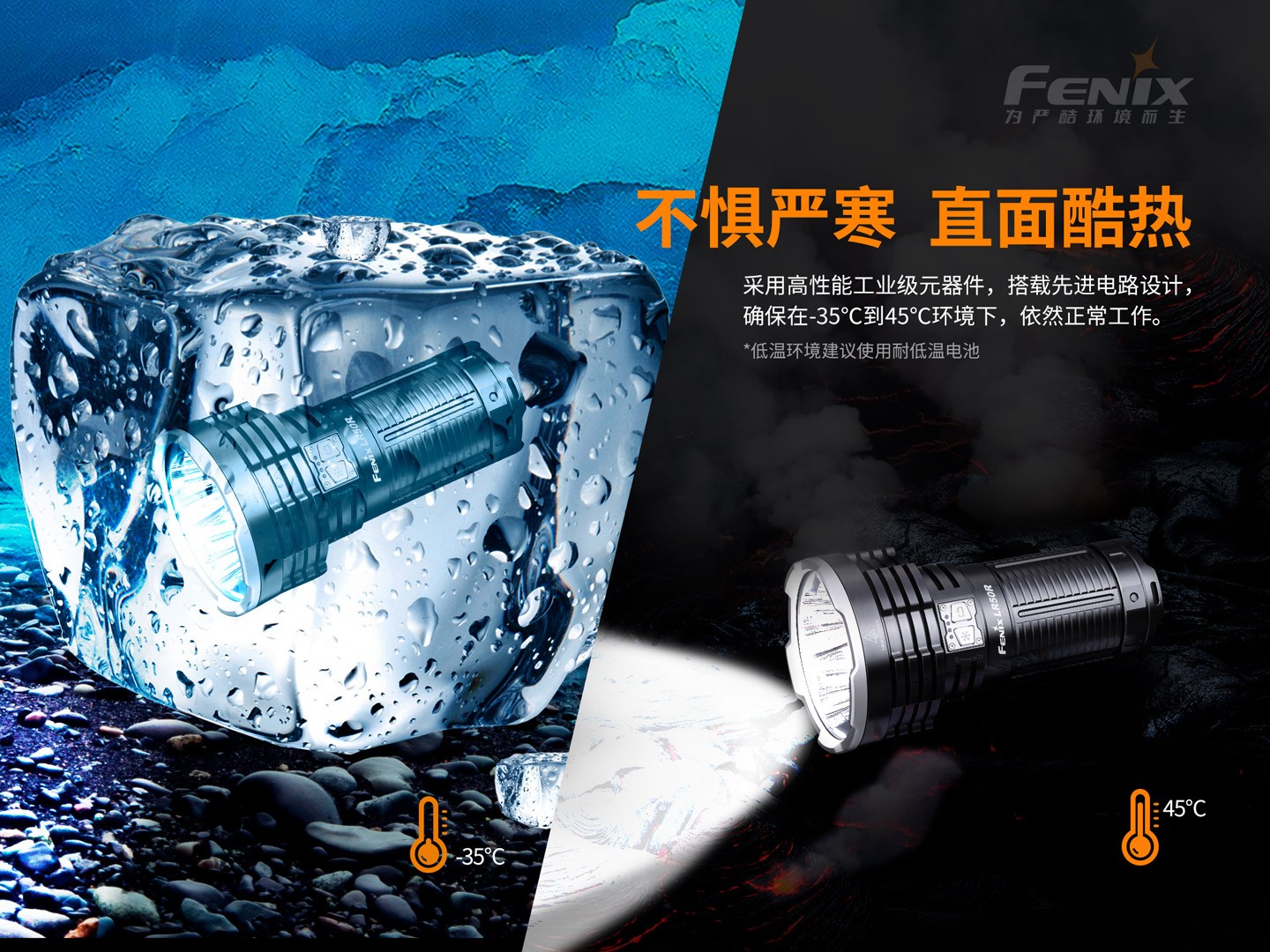 菲尼克斯（Fenix）LR50R 超高亮 多功能 搜索手电