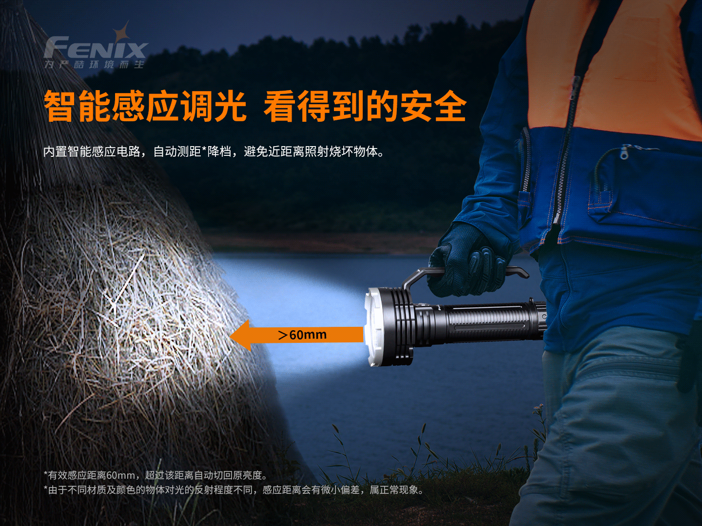 菲尼克斯（Fenix）LR80R 超高亮 手提式搜索手电