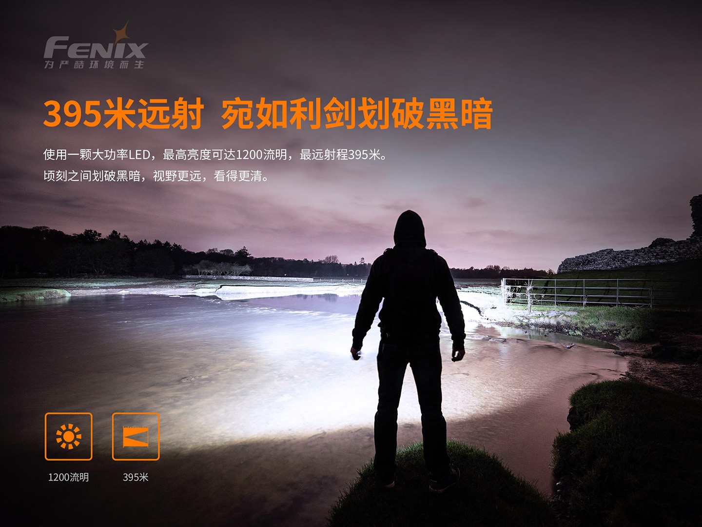 菲尼克斯（Fenix）PD32 V2.0 小巧 高亮 远射 高性能勤务手电