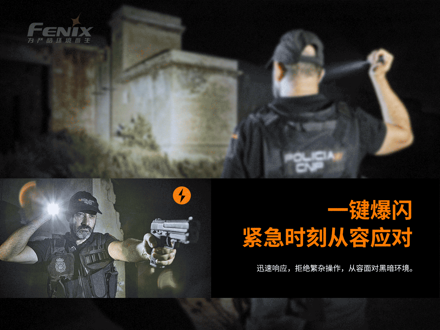 菲尼克斯（Fenix）PD32 V2.0 小巧 高亮 远射 高性能勤务手电