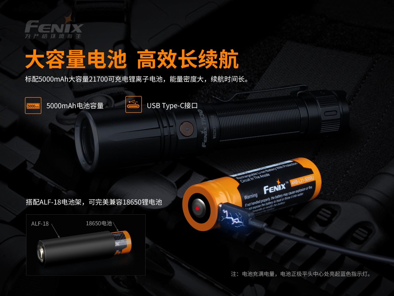 菲尼克斯（Fenix）TK30 超长距离 白激光战术手电
