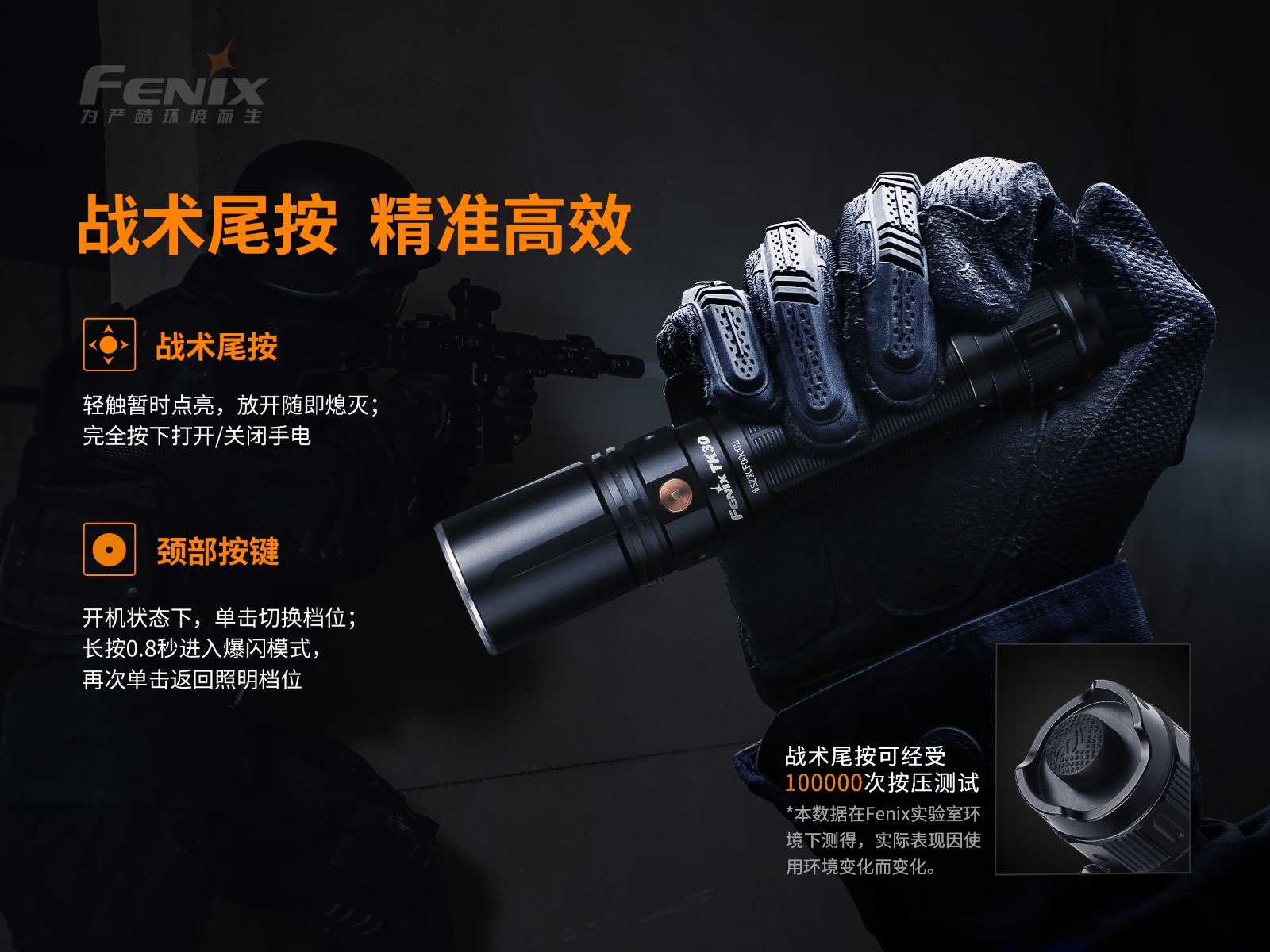 菲尼克斯（Fenix）TK30 超长距离 白激光战术手电