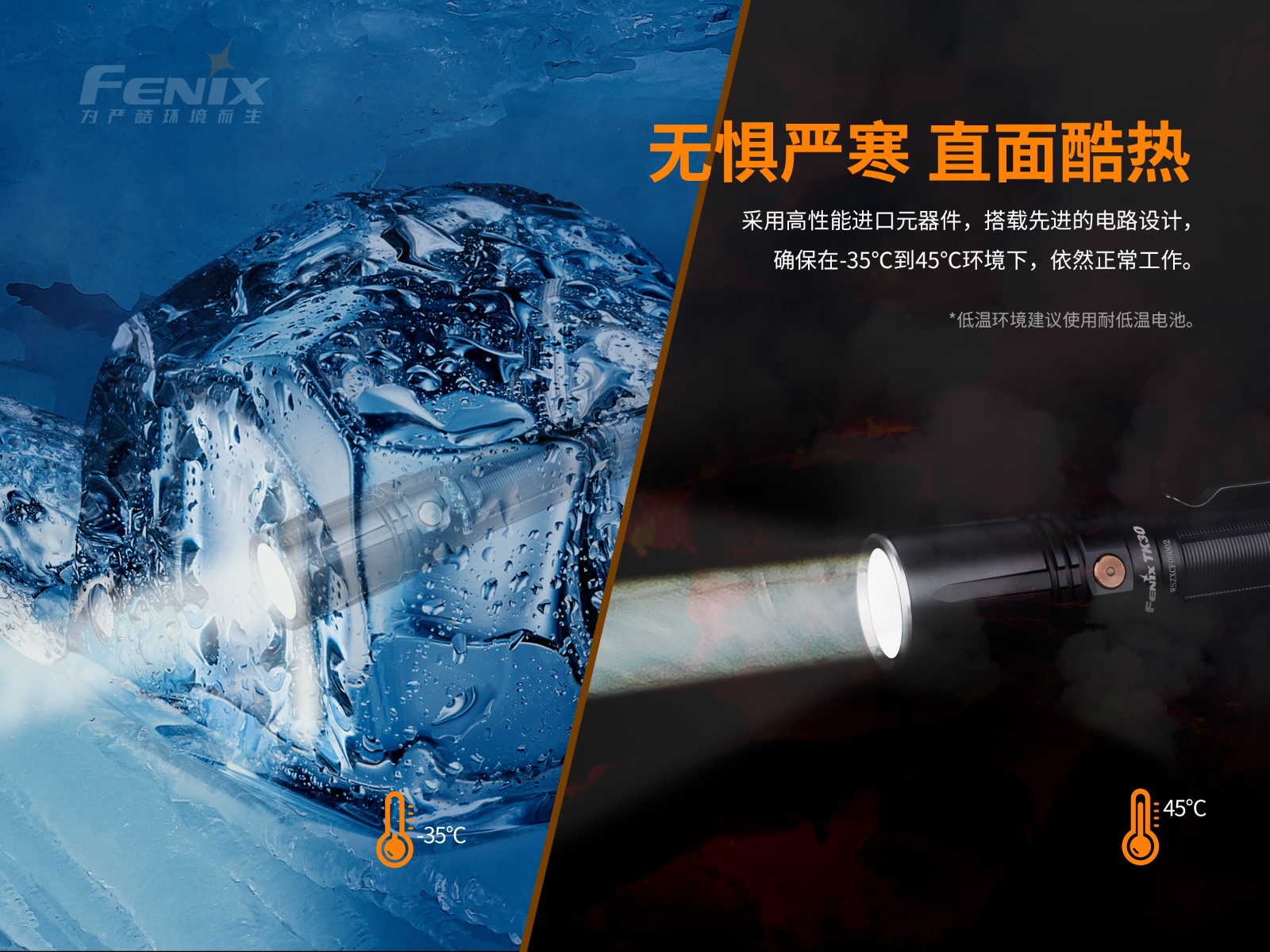 菲尼克斯（Fenix）TK30 超长距离 白激光战术手电