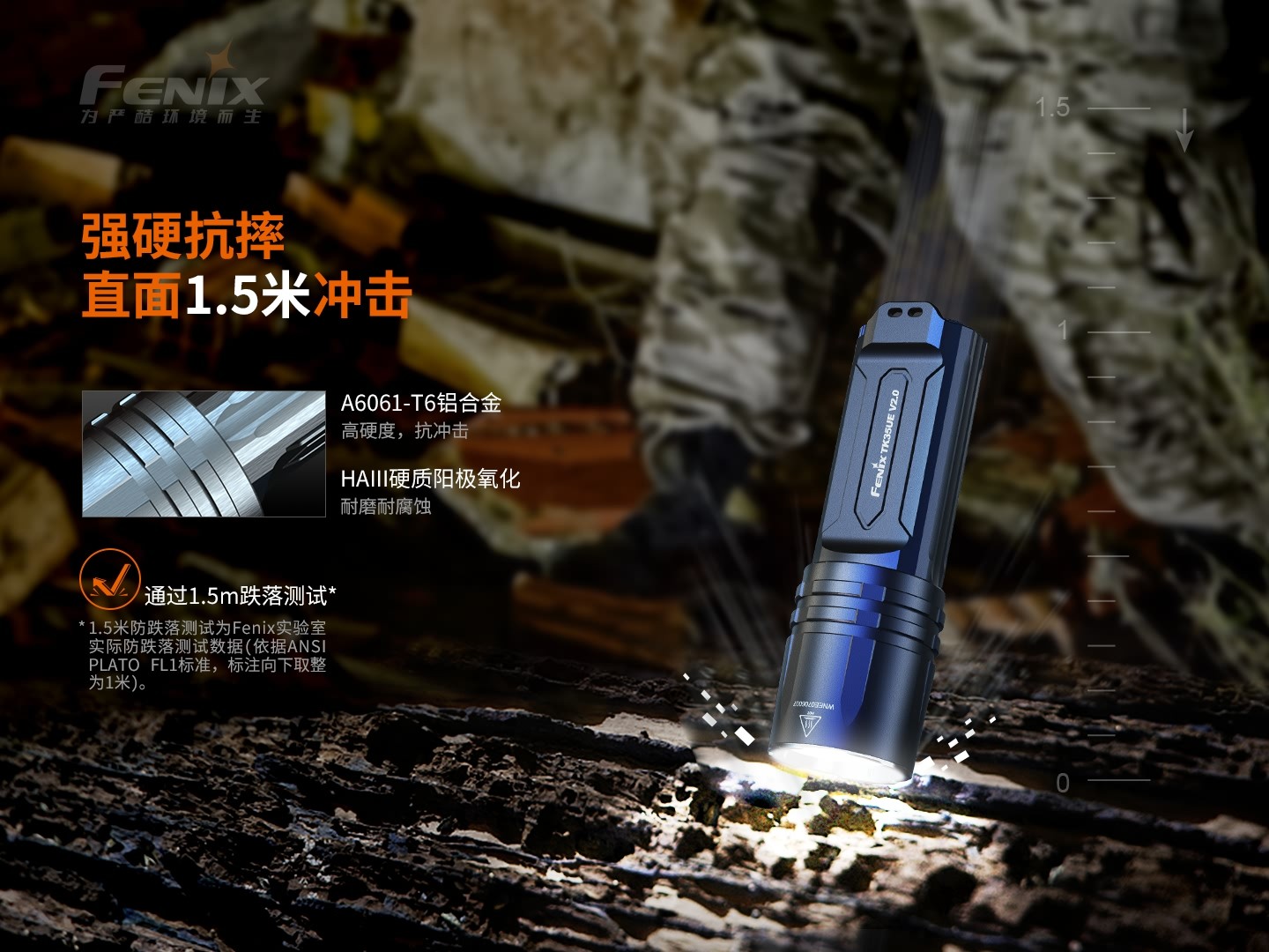 菲尼克斯（Fenix）TK35UE V2.0 高性能 双模式战术手电