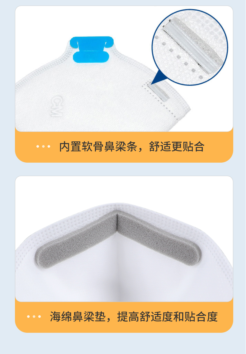 朝美9527 Y3-A 医用灭菌防护口罩N95（独立包装）白色-头戴式