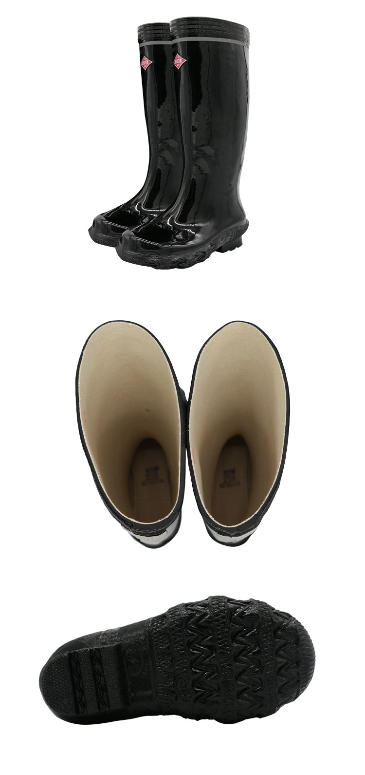 双安 BX001中筒工矿靴（带小底）-35