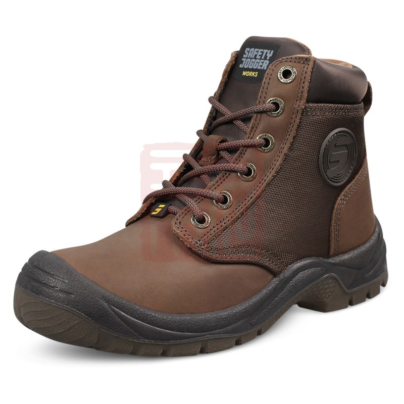 Safety Jogger鞍琸宜 DAKAR-EH 200147防砸防刺穿18KV电绝缘防水防滑安全鞋中帮棕色-36 - Safety Jogger鞍琸宜（葛天那）