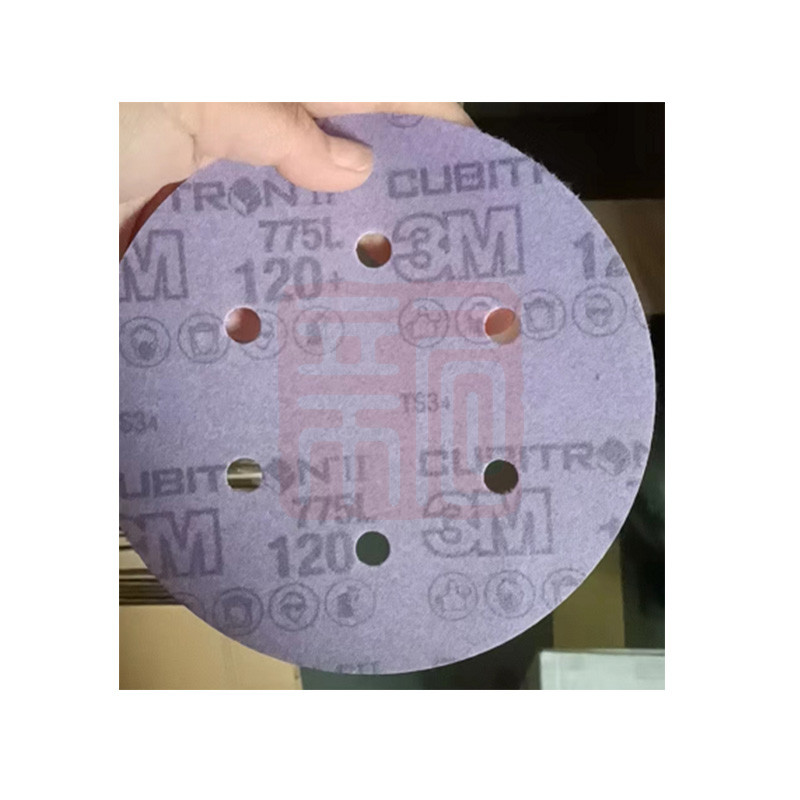 3M 775L 6寸6孔背绒砂碟-120目 - 3M