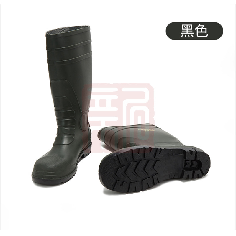 史丹利 ST6502 PVC材质防水耐磨防滑防化 安全靴 黒色-37 - 史丹利