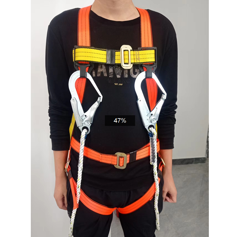 SAFEMAN君御 FP-D6全身式安全带3股绳双大钩带缓冲包（定制款）