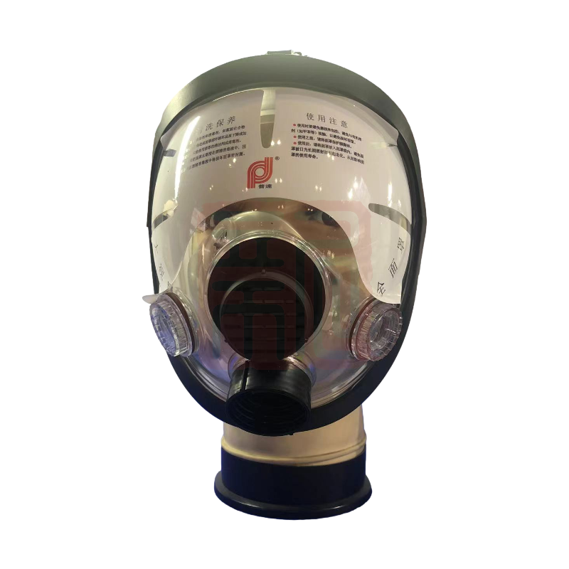 PUDA/普达 4017 硅胶防毒全面具-可接408滤毒盒2091棉或小罐