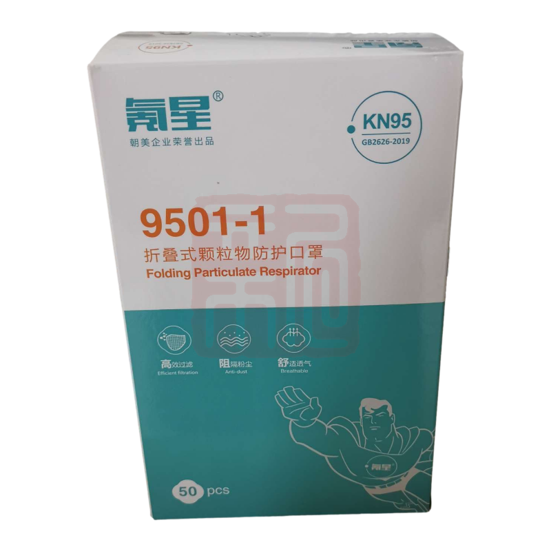 朝美 氪星 9501-1型 KN95 口罩-耳戴式 - 朝美