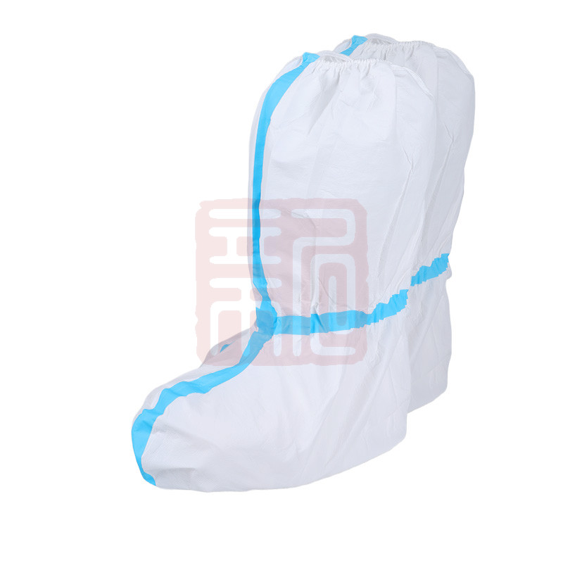 SAFEMAN君御 GAJ5100一次性医用防护鞋套脚套靴套白色带胶条（非灭菌） - 君御