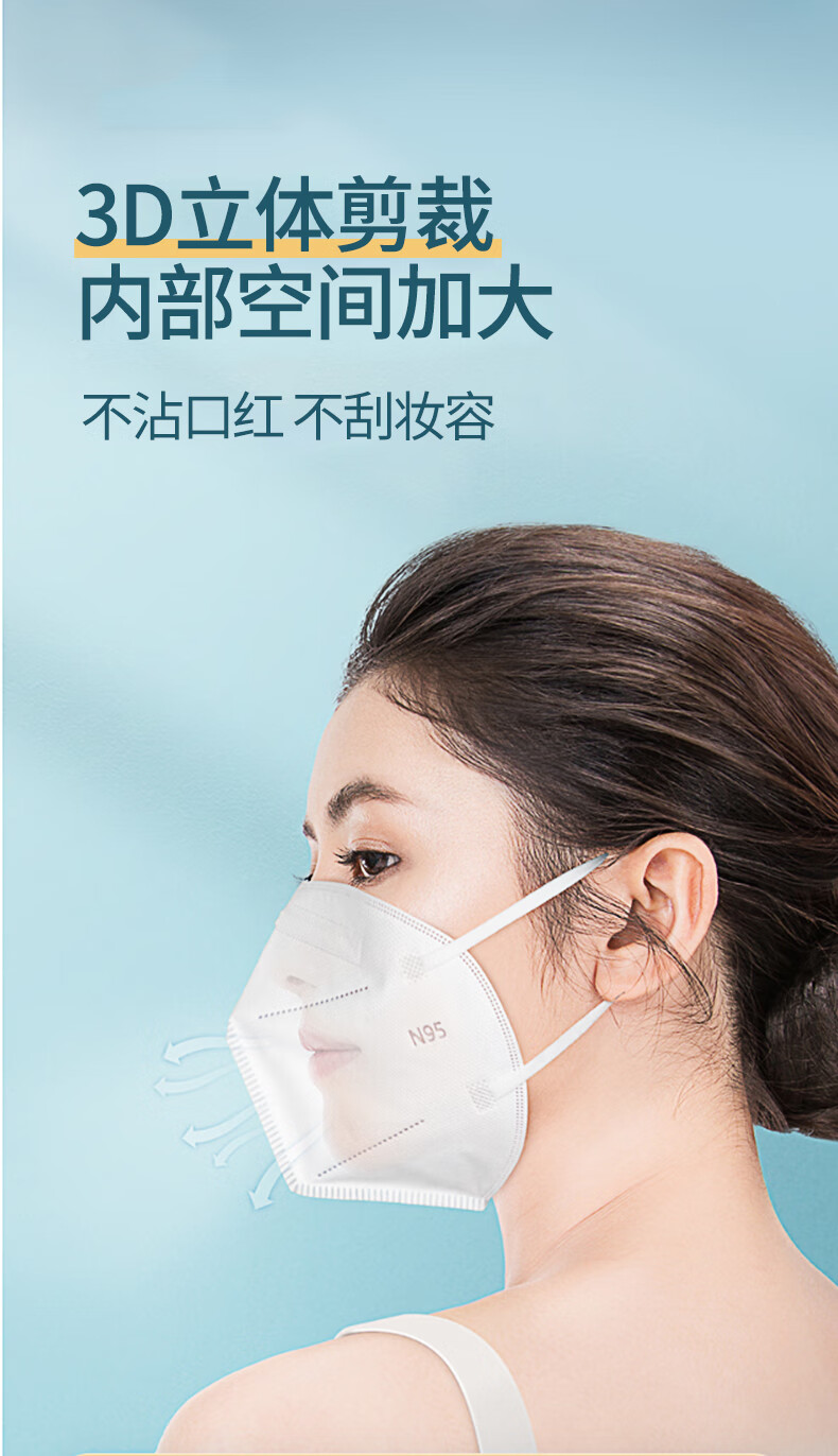 海氏海诺 A268. N95医用防护口罩无菌 折叠耳挂式（1只/袋）