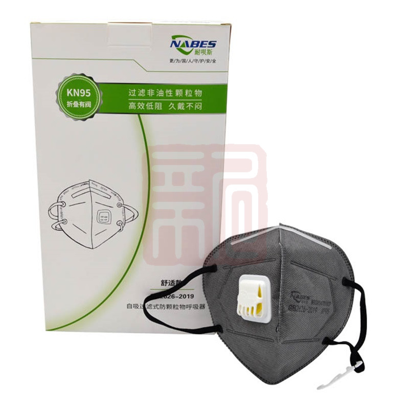 耐呗斯NBS954701VCP折叠头带有阀防油烟口罩(舒适款)-耳戴式