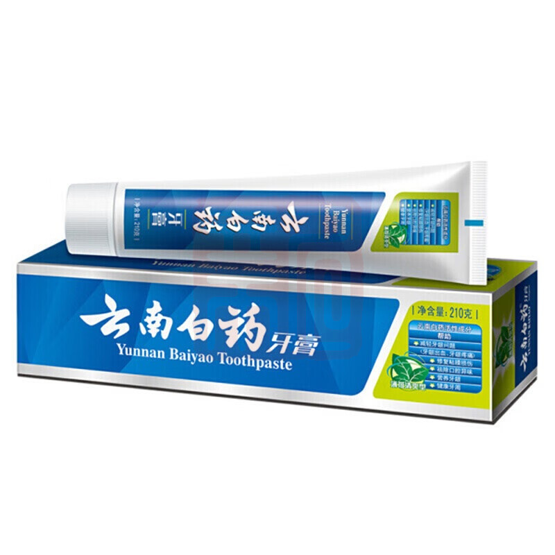 云南白药 薄荷清爽型牙膏210g