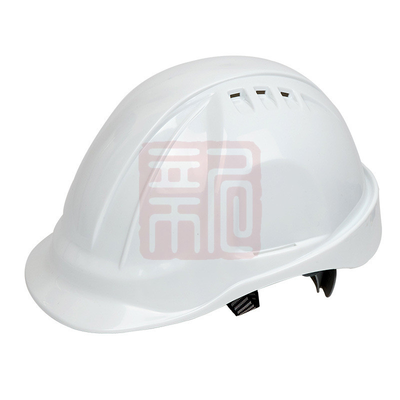 盾守 ABS工地建筑国标防砸防冲击透气 安全帽-白色