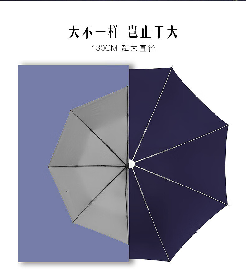 天堂 164E雨伞高尔夫伞藏青色