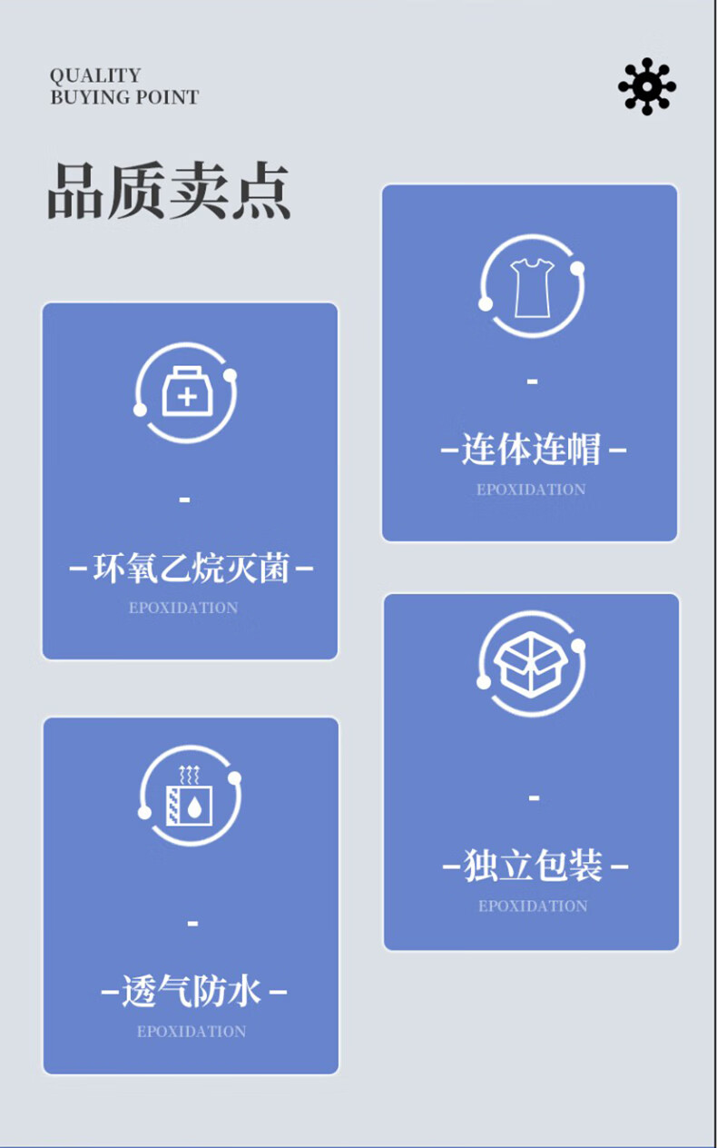 诺仪 医用一次性防护服无菌 连体式 白色-170