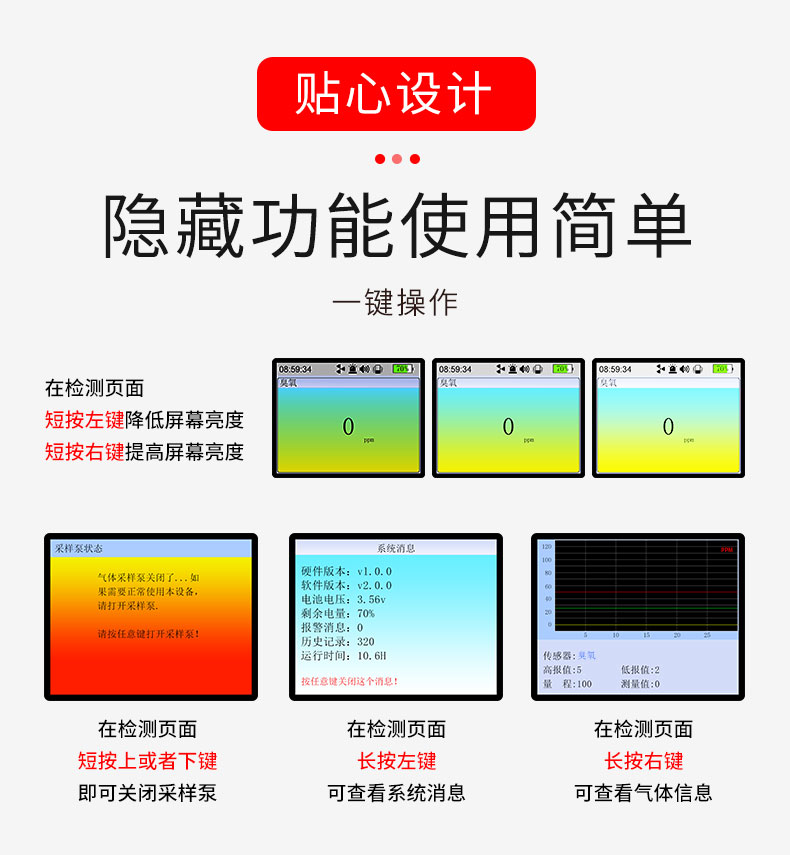 艾科思 X-1（BX） 单一便携泵吸式氧气O2检测仪