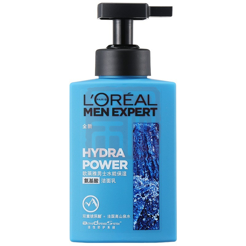 欧莱雅 男士水能保湿氨基酸洁面乳180ml