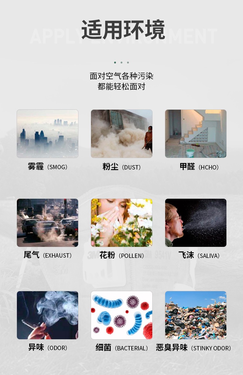 3M 9505+颈带式自吸过滤式防颗粒物 50个/盒 10盒/箱（双片装）