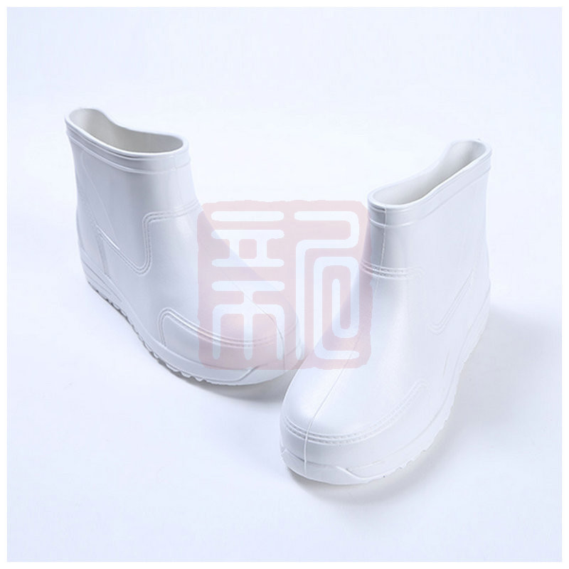 宣贺 防滑耐磨 中筒加厚EVA雨鞋 白色-36 - 宣贺