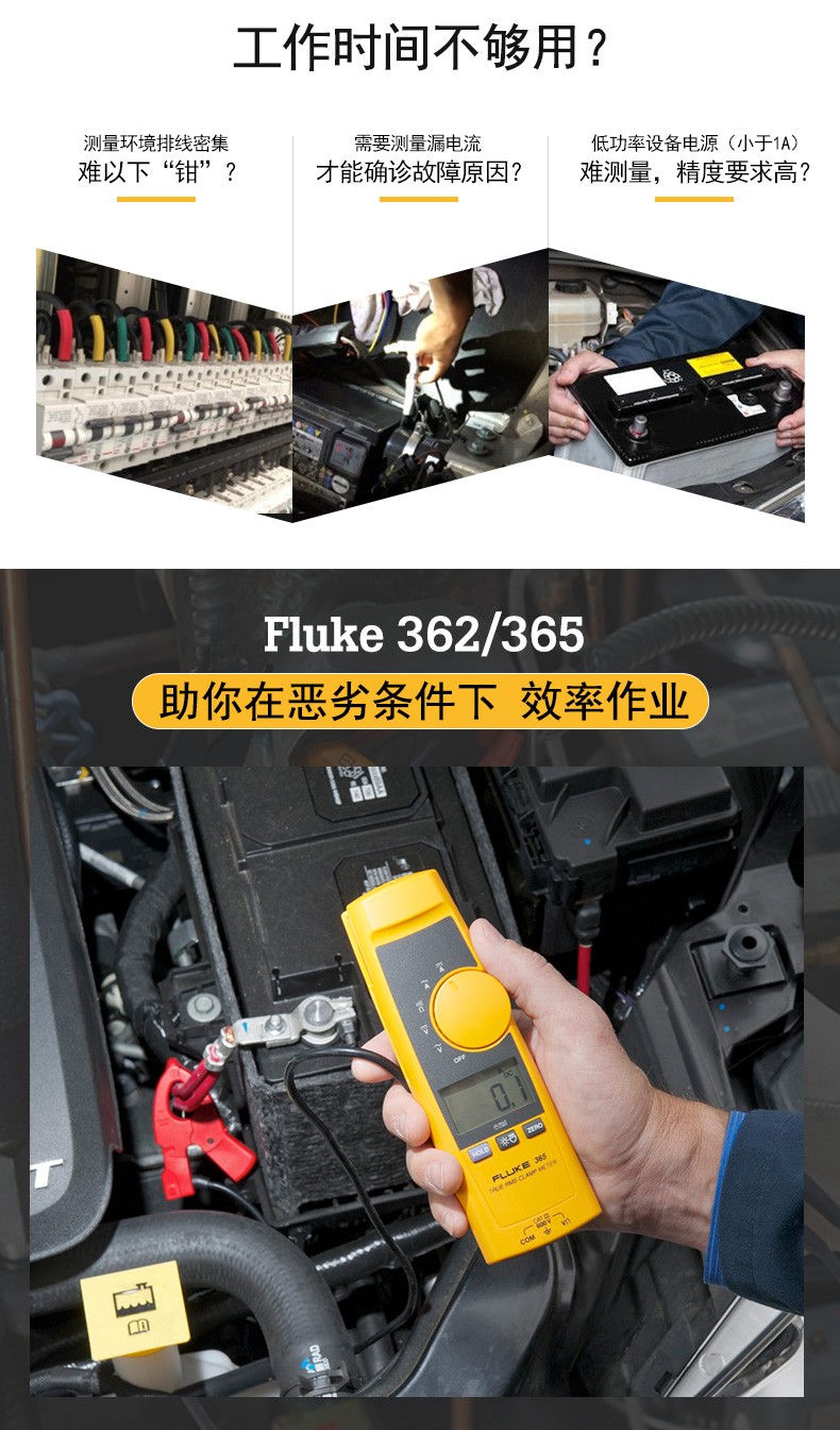 福禄克（FLUKE) F362 数字钳形万用表
