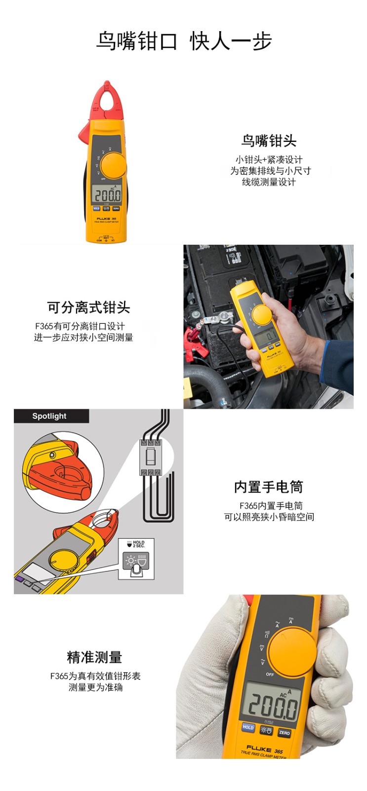 福禄克（FLUKE) F362 数字钳形万用表