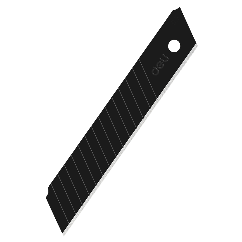 得力工具 18mm锋利型黑刃系列刀片0.5_15刀头(黑)