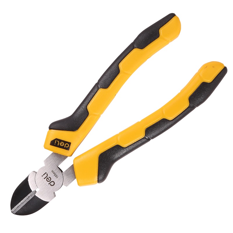 得力工具 德式斜嘴钳刃口升级(黄)
